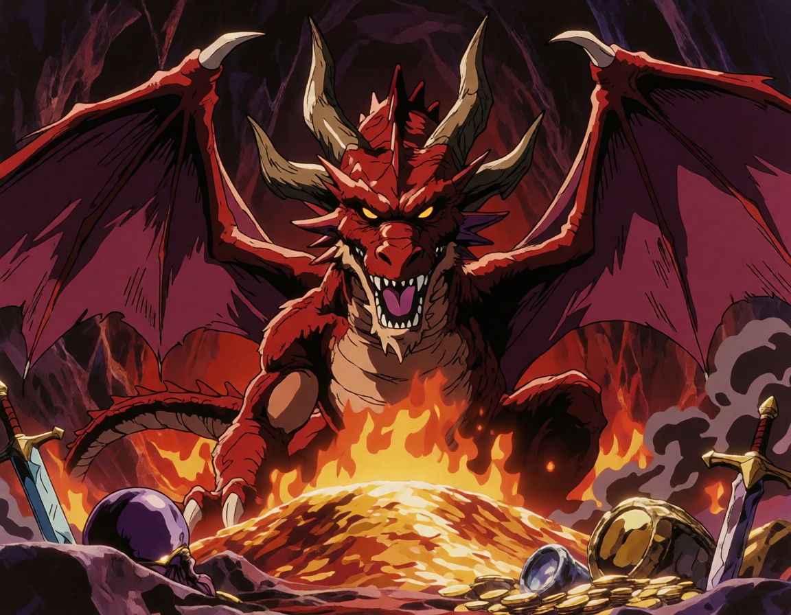 Volcanic Caldera: Ancient Red Dragon