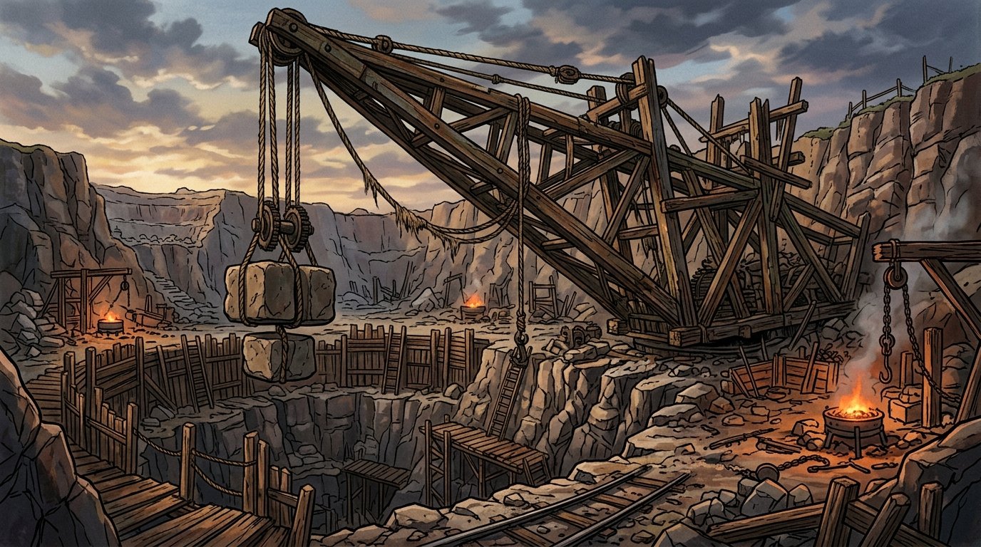 Industrial Crane Ruins