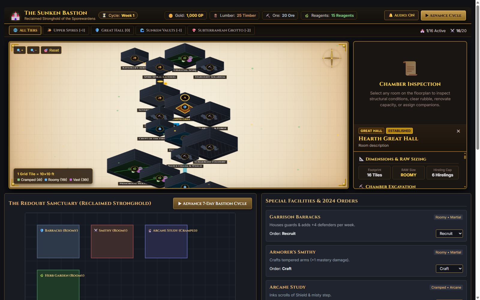 Interactive Bastion Stronghold