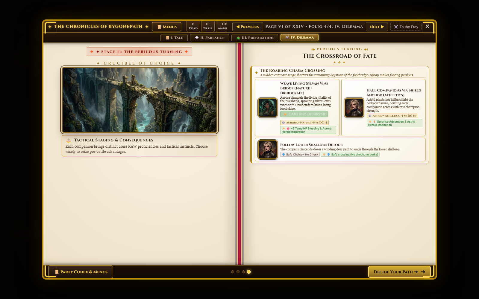 4-Folio Chronicle & Dilemmas